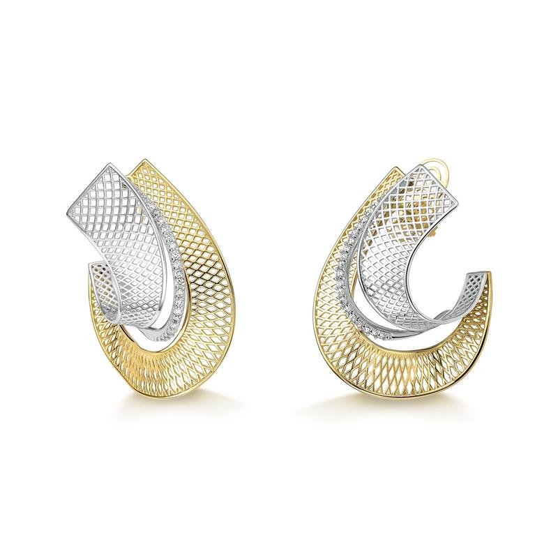 BRINCO FELICITA ONDA DUO COM DIAMANTE 