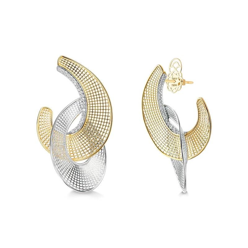 BRINCO FELICITA WAVE DUO COM DIAMANTE 