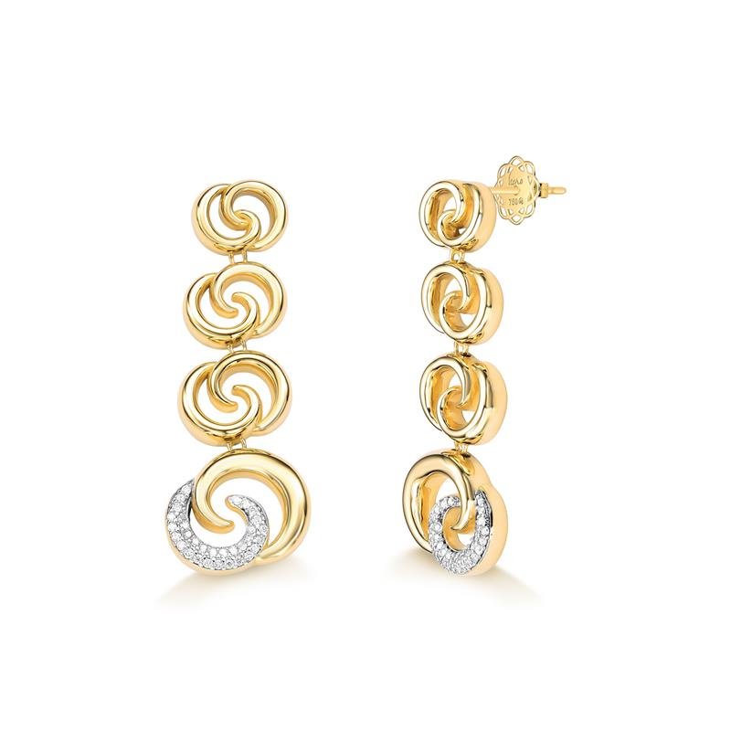 BRINCO SOLE MIA LONGO COM DIAMANTE
