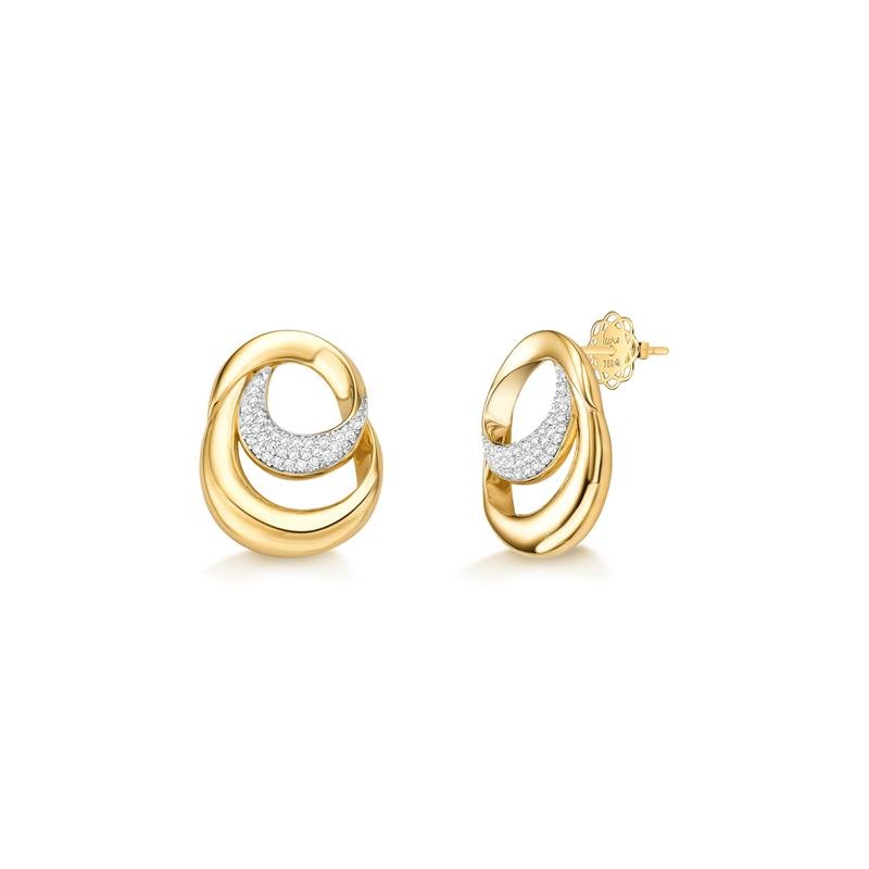 BRINCO SOL COM ZIRCONIA BRANCA - C/TRR.P