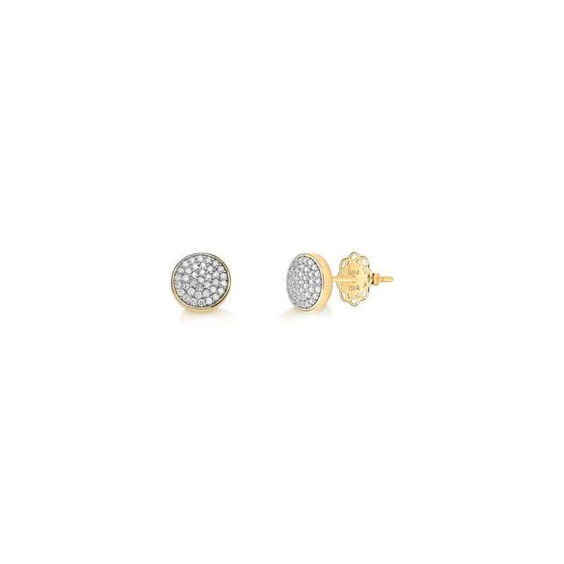 BRINCO CIRCULO MINUANO COM ZIRCONIA BRANCA - C/TRR.FLOR P 