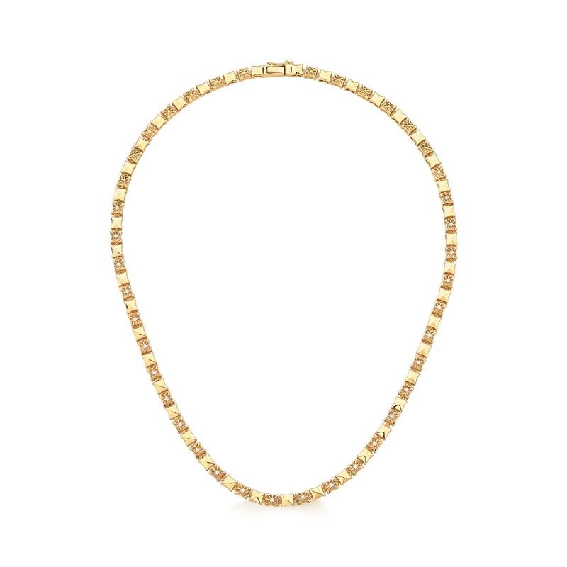 GARGANTILHA FIRKA COM DIAMANTE