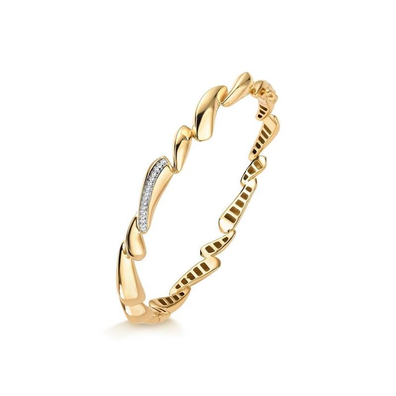 BRACELETE RINASCERE ARTICULADO COM ZIRCONIA BRANCA 