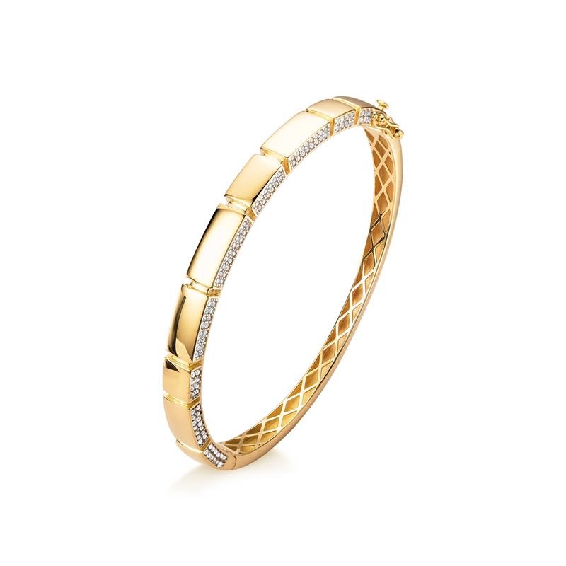BRACELETE COM DIAMANTE NA LATERAL