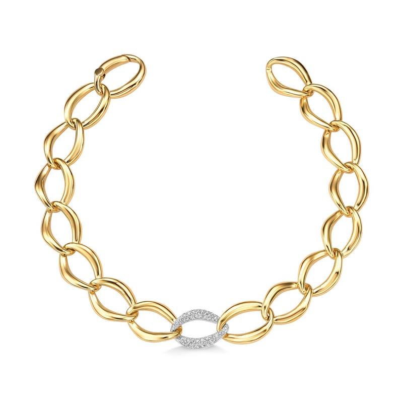 PULSEIRA ARTEMIS COM ELO CRAVEJ. DIAMANTE 