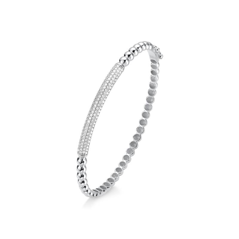 BRACELETE MINUANO COM ZIRCONIA BRANCA 